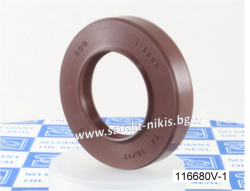 Oil seal TCV (122) 45x80x7/7.5 Viton SOG/TW , for hydraulic pumps,motors and hydrodynamic couplings