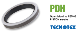Хидравлично уплътнение за бутало PDH 101 40x30x8 NBR/PTFE+Bronze/POM heavy duty  до 600 bar GUARNITEC/Italy