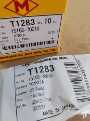 Семеринг UE (TC) 18x30x7 R NBR Musashi/Japan , за маслена помпа на LEXUS,TOYOTA 15165-70010,T1283    