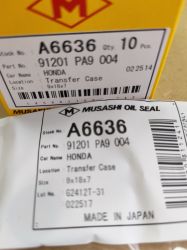 Семеринг UE (TC) 9x18x7 NBR Musashi/Japan , за раздатъчна кутия на HONDA 91201 PA9 004,91201 PA9 0043,A6636   