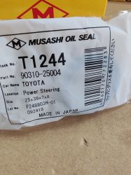 Oil seal  UES-S 25x38x7/8 NBR Musashi/Japan , for steering of LEXUS,TOYOTA 90310-25004,T1244   