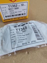 Oil seal  UE (AS) 38x50x6.5 R  Brown Silicome Musashi/Japan , for crankshaft (front side) на  TOYOTA 90311-38091, 90311-38078,T1352  