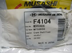 Oil seal AS 44x60x7 R NBR Musashi/Japan ,  for crankshaft front side of Hyundai,Kia 21421-32014,Mitsubishi MD050606,F4104