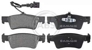 A.B.S.  37494  Brake Pad Set, disc brake for rear axle of VW Multivan 7H8 698 451, 7H8.698.451