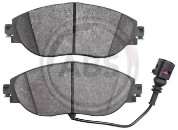 A.B.S. 37872 brake pad set, disc brakes for front axle of Audi, Seat, Skoda, VW,3C0 698 151E, 3C0 698 151F
