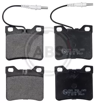A.B.S. 37009 brake pad set, disc brake for rear axle of Mercedes-Benz 002 420 48 20, 003 420 00 20