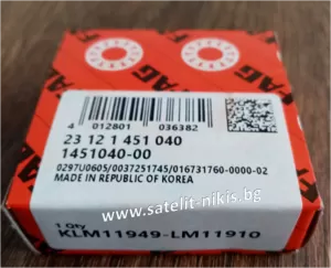 ЛАГЕР KLM11949/LM11910  FAG