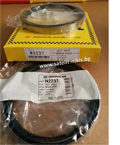 Oil seal  UDTS-3 124x146x14 Musashi N2237,  front wheel hub of NISSAN DIESEL  40227-90012