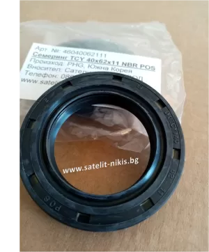 Oil seal TCY 40x62x11 NBR POS/Korea, rear wheel hub of KIA Titan OEM 136317335