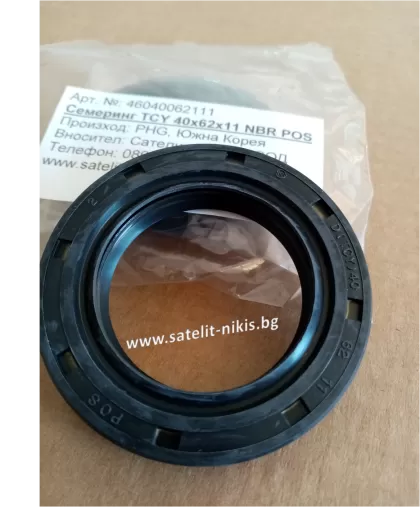 Oil seal TCY 40x62x11 NBR POS/Korea, rear wheel hub of KIA Titan OEM 136317335