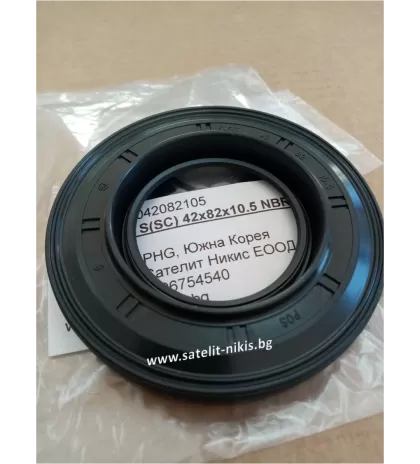 Семеринг S(SC) 42x82x10.5 NBR POS/Korea, за главина на HYUNDAI LIBERO , OEM 52820-47000    