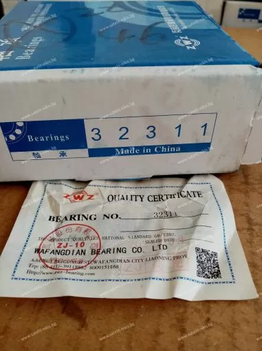 Bearing   32311 ( 55x120x45.5 ) ZWZ/China , for front axle of IVECO 26800610; MAN 06 32490 3300 ,06 32499 0017;003 981 7805 MERCEDES BENZ 006 981 08 05,006 981 0805