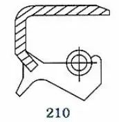 Семеринг  BS (210) 135x160x15 NBR SOG/TW
