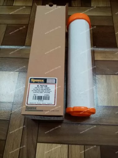 Въздушен филтър S76725 AGRI FILTER вътрешен, Case IH / International Harvester 85805394, 1931171,  Deutz-Fahr 4272310, Fendt H210202090110, Fiat 1930588 ,Ford / New Holland 1930588, 47135975, JCB 32919002, John Deere AP33331, PE71011293, Kubota 3A11119130