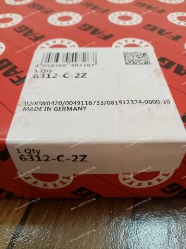 ЛАГЕР 6312-C-2Z  (60x130x31) FAG /Germany