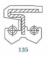 Семеринг  A-DUO (135) 25.4x41.28x11.13 NBR SOG/TW