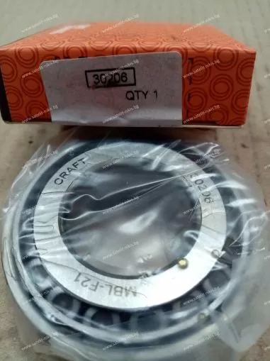 Bearing  30206  ( 30X62X17.25/16/14) CRAFT/Lithuania , BPW 02 6401 30 00 ;CNH 042530206;CLAAS 30206;30206A; JOHN DEERE 150109, 31765,37011 ,JD37011; MASSEY FERGUSON 330393X1,339393X1, 974899M1 ;NEW HOLLAND 309085 ;SAF 4 200 0003 00; VALTRA LA5009; ZF 0635