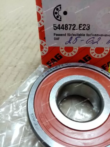 Bearing  Z-544872.E23 ( 25X62X19) FAG/Germany ,  for flywheel of DAF 0661319