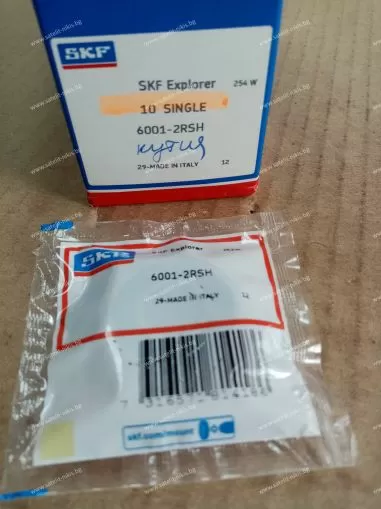Bearing  6001-2RSH (12x28x8) SKF/Sweden , BOSCH 1900905141,CNH 412239,Fortschritt 9902892925,NISSAN 23338J5500,New Holland 5152499,80412239 ,Oros 87000600114,Vaderstad 188192