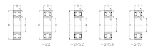 Лагер 6009 2RS2 NKE