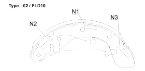 Комплект спирачни накладки FRIXA задни челюстни FLD10 за Chevrolet, Daewoo, Opel