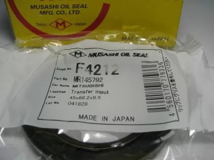 Oil seal ADS-S 45x68.2x8.5 NBR Musashi F4212, automatic transmission of  Mitsubishi OEM MR350599
