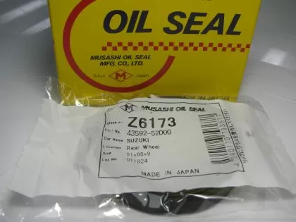 Oil seal AS 51x65x9W-bidirectional, NBR Musashi Z6173, differential of Suzuki OEM 43592-52D00
