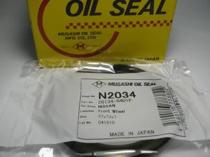 Семеринг SDS-S 57x73x7 Musashi N2034, предна главина на Nissan OEM 26134-6401P