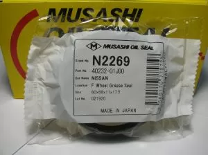 Oil seal UES-S 60x68x11/17.5 NBR Musashi N2269, wheel hub os Nissan Patrol OEM 40232-01J00 