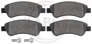 A.B.S. 37272 (Frixa FPE024N) комплект спирачно феродо, дискови спирачки за предна ос на Citroen, DS, Opel, Peugeot