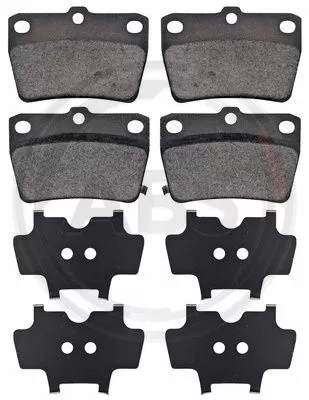 A.B.S. 37227 комплект спирачно феродо, дискови спирачки за задна ос на Toyota