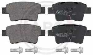 A.B.S. 37513 комплект спирачно феродо, дискови спирачки за задна ос на Abarth, Fiat, Opel