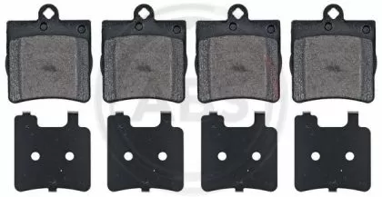 A.B.S.  37021  Brake Pad Set, disc brake for rear axle of Chrysler, Mercedes-Benz,002 420 71 20, 002 420 74 20