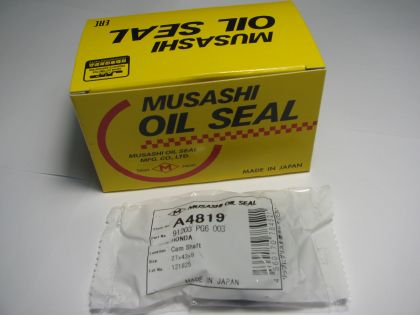 Семеринг AS 27x43x9 L NBR Musashi A4819, разпределителен вал на Acura,Honda,Rover OEM 91203 PG6 003