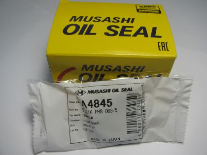 Oil seal  AS 28x41x7 L NBR   Musashi A4845, transmission of Honda ОЕМ  91216 PH8 003/5