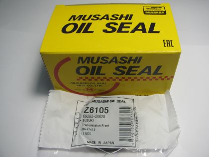 Oil seal AD 20x47x8.5 R NBR Musashi Z6105, transmission of Suzuki  OEM 09283-20028