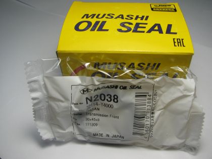 Семеринг A (AD) 30x45x8 R NBR Musashi N2038, скоростна кутия (входящ дял) на Nissan OEM 32114-Y4000