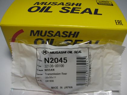 Oil seal AS 35x50x11 L NBR Musashi N2045, transmission of Nissan OEM 32136-U0100