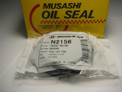 Семеринг UЕS-9 35x55x11 /18 NBR Musashi N2156, диференциал - изход към полуос - на Nissan OEM 38342-N3100