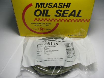 Oil seal YDS-5S 36x72x7/9 Musashi Z6114, crankshaft of Suzuki OEM 09289-36002