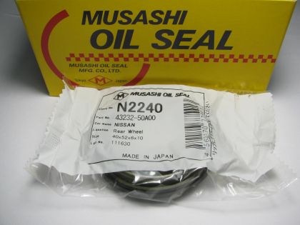 Семеринг UDS-S 40x52x6/10 NBR Musashi N2240,  задна главина на Nissan OEM 43232-50A00