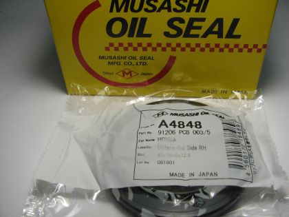 Oil seal UЕS-9 40x56x8/12.5 R NBR Musashi A4848, differential right of на Honda OEM  91206 PC8 003