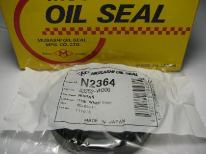 Oil seal  UDS-S 40x65x11 NBR Musashi N2364, rear axle of Nissan OEM 43252-VH300