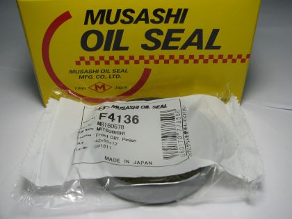 Семеринг BS 42x65x12 NBR Musashi F4136, преден/заден диференциал (пиньон) на Mitsubishi OEM MB160578