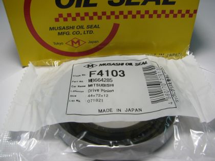 Oil seal BS 44x72x12 W NBR Musashi F4103, differential of Mitsubishi OEM MB664285