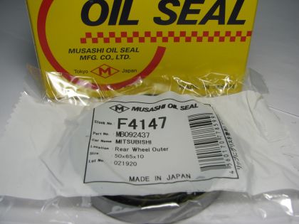 Oil seal BS 50x65x10 NBR Musashi F4147, whhel hub of Mitsubishi OEM MB092437