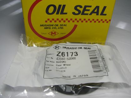 Oil seal AS 51x65x9W-bidirectional, NBR Musashi Z6173, differential of Suzuki OEM 43592-52D00