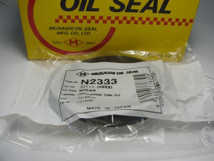 Oil seal AD 52x66x9 Musashi NBR N2333,  transfer case,differential of Nissan OEM 33111-06R00