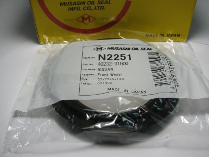 Oil seal UDS-59S 57x79x9/13.5 NBR Musashi N2251, wheel hub ofNissan OEM 40232-31G00