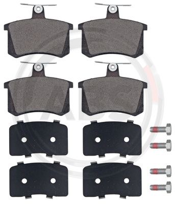 A.B.S. 36818 комплект спирачно феродо, дискови спирачки за задна ос на Alfa Romeo, Audi, Fiat, Lancia,  VW